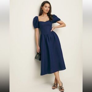 Reformation Davila Linen Dress